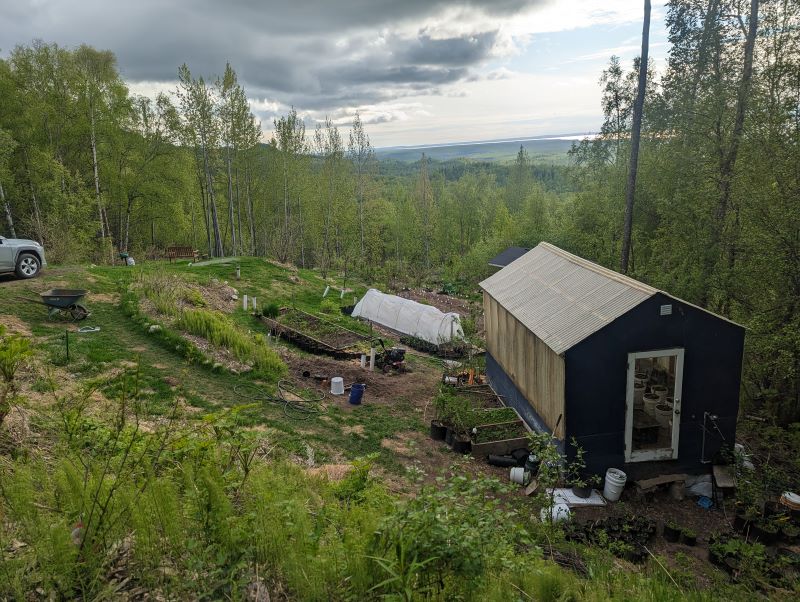 Our little mountain farmstead.